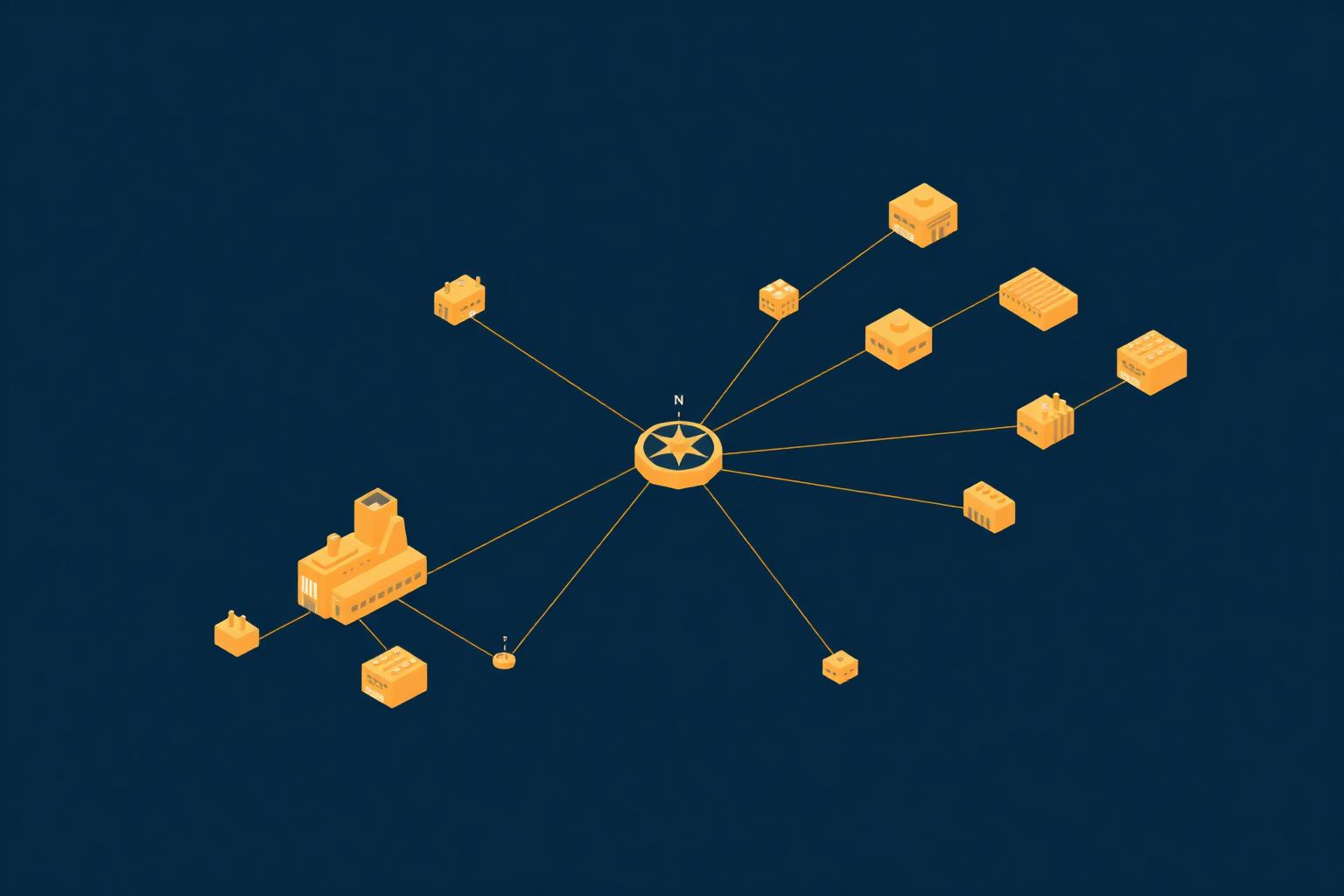 A constellation of small defense contractors connected to a central Cincra hub